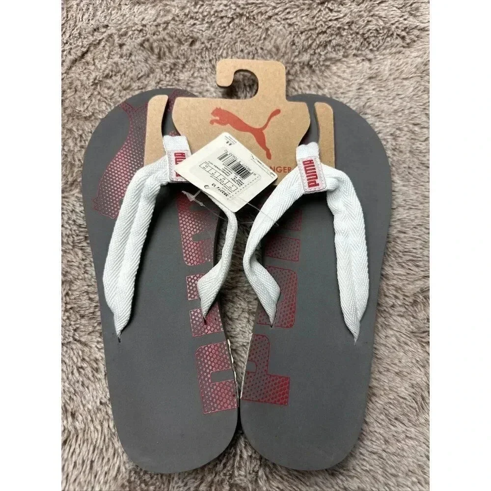 PUMA White Flip-Flops Beach Sandals Mens